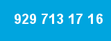 929 713 17 16 929 713 17 16